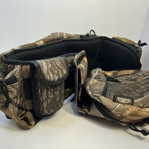 FIELDLINE Tactical Belt Camouflage Lots Of Pockets Storage Hunting Gear